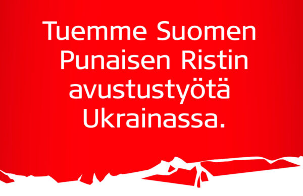 Tuemme Suomen Punaisen Ristin avustustyötä